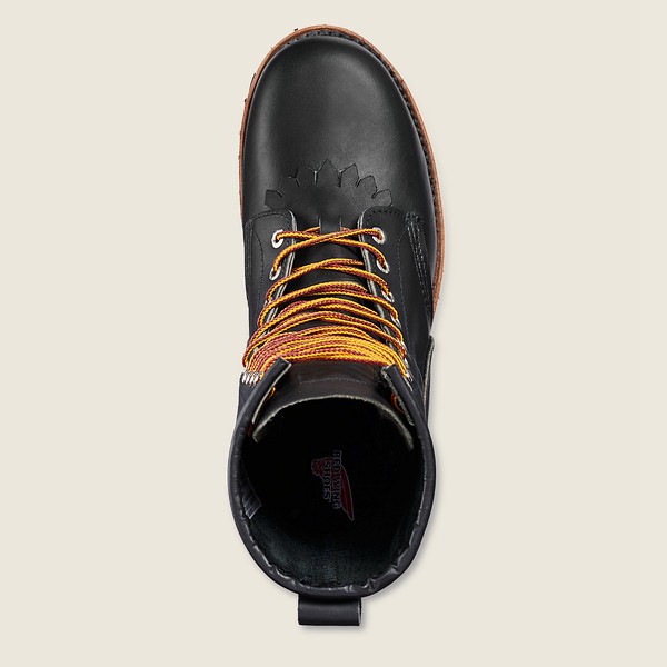 Red Wing Iş Botu Bayan - Loggermax - 9-Inch Soft Toe - Made To Order - Siyah - 36DVUQKOY